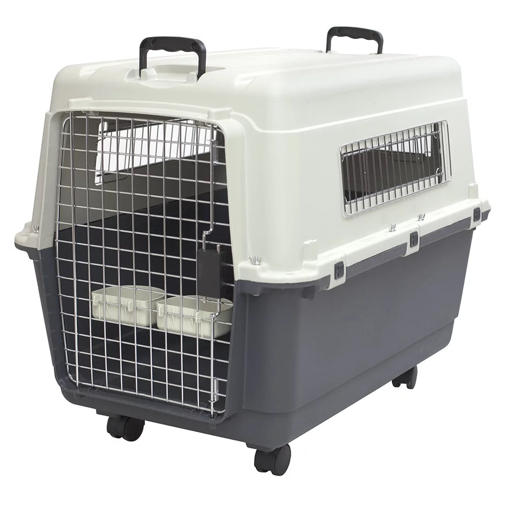 Plastic Dog IATA Airline Approved Kennel Carrier, Large