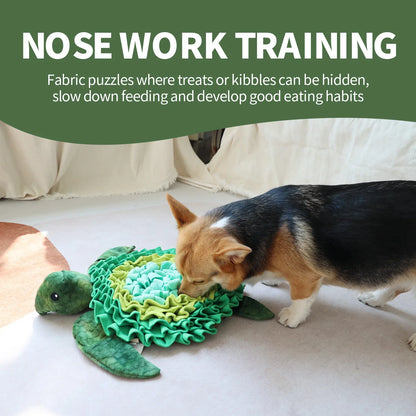 Dog Snuffle & Nosework Training Feeding Mat, Sea Turtle