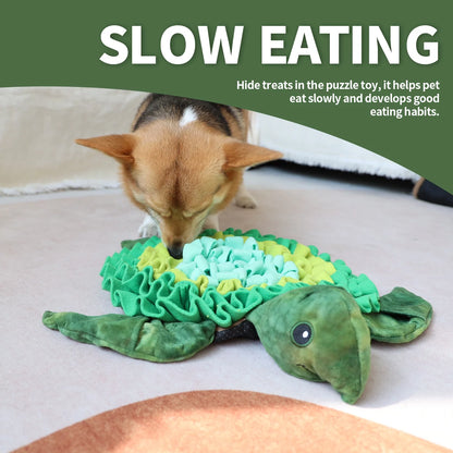 Dog Snuffle & Nosework Training Feeding Mat, Sea Turtle