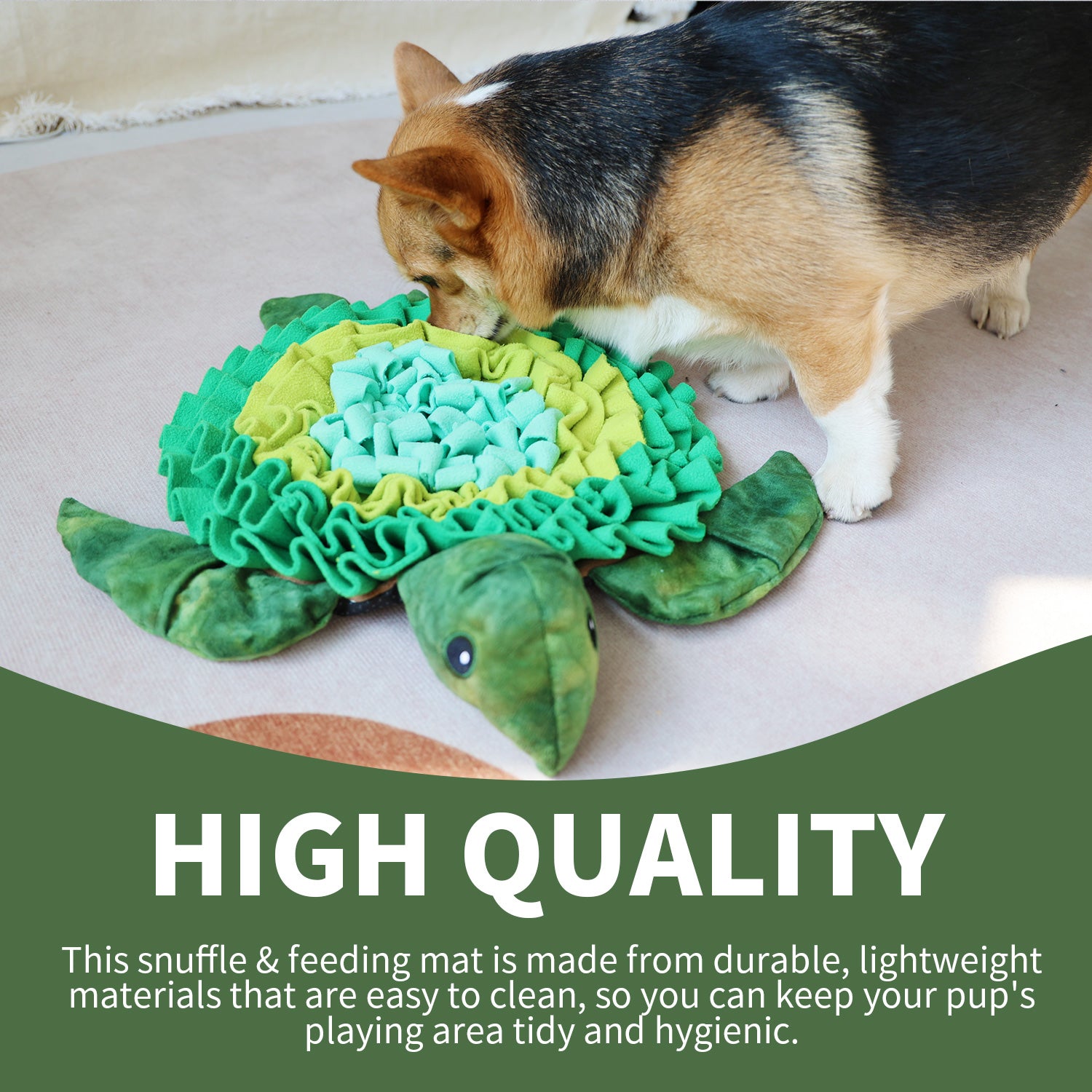 Dog Snuffle & Nosework Training Feeding Mat, Sea Turtle